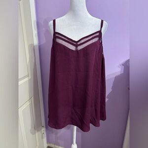 Torrid Purple Flowy Tank Top